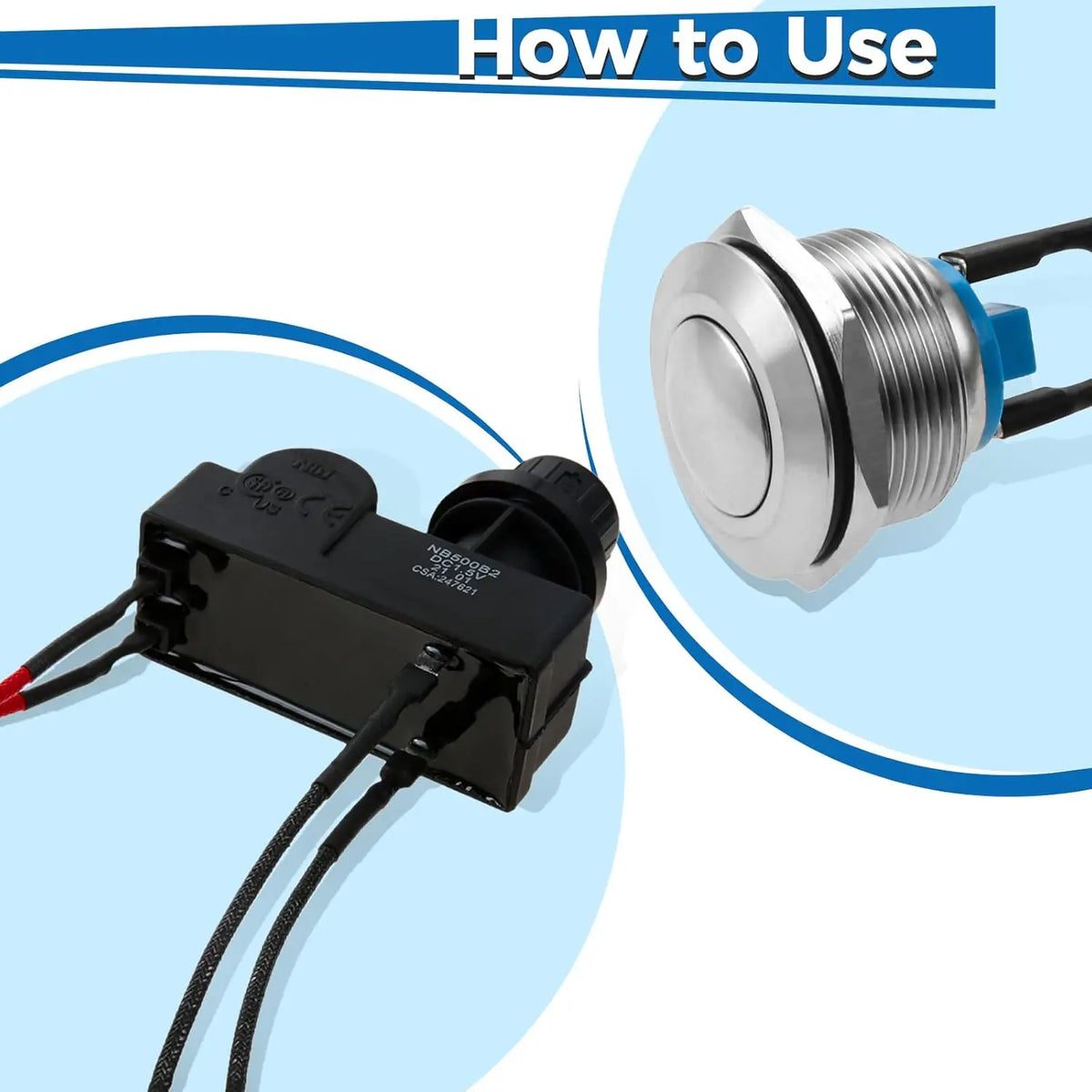 Gas Grill Push Button Igniter Switch with Spark Generator, 1pc Replacement