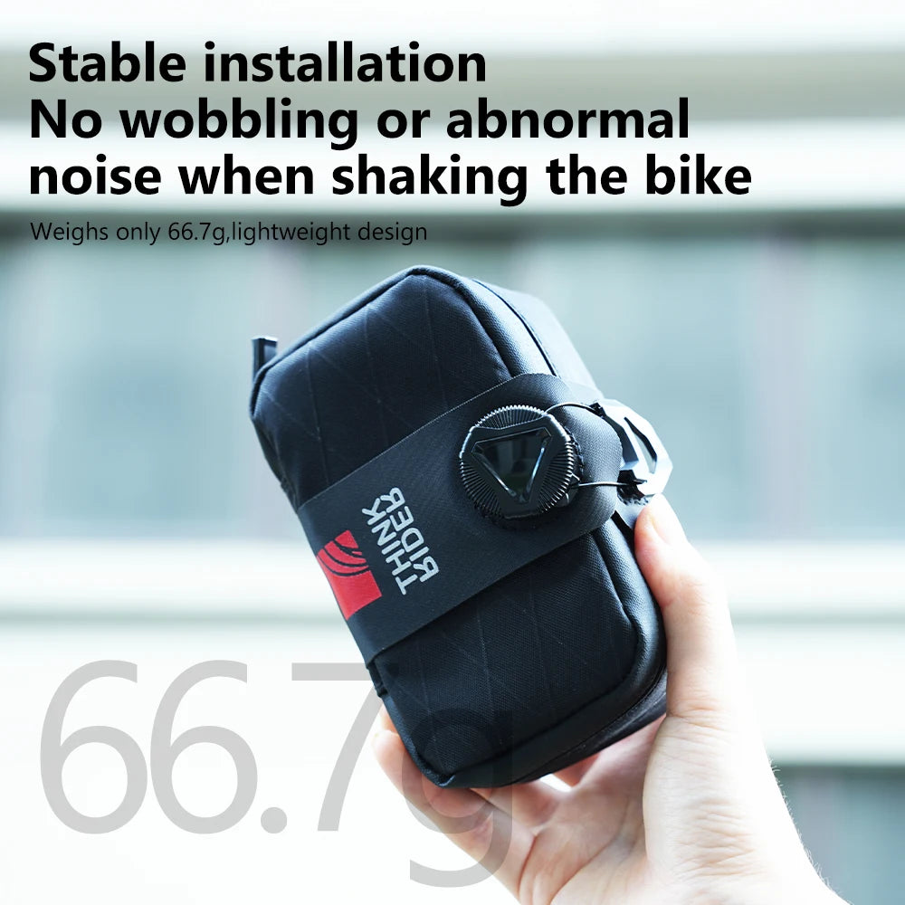 ThinkRider Bicycle Saddle Bag 0.4L Mini Portable Tail Bag MTB Road Bike Tool kit Repair Bag Reflective Cycling Accessori