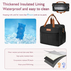 Detachable Breast Pump Bag with Ice Pack Double Layer Portable Breast Milk Cooler Travel Bag Compatible for Wearable Breast Pump