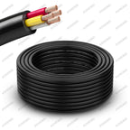 AOHEWEI 5M 5/7 Core Tool Cable Trailer Plug Socket Connector Black Jacket Copper Wire Audio 12V for Caravan Truck Industy