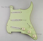 SSS Strat-Style Loaded Pickguard Prewired Alnico 5 Single Coil Set, 3-Ply Black
