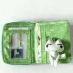 Kawaii Toro Cat Classic Coin Purse Inoue Toro Card Bag Short Wallet Storage Bag Anime Peripheral Id Set Storage Bag Girl Wallet