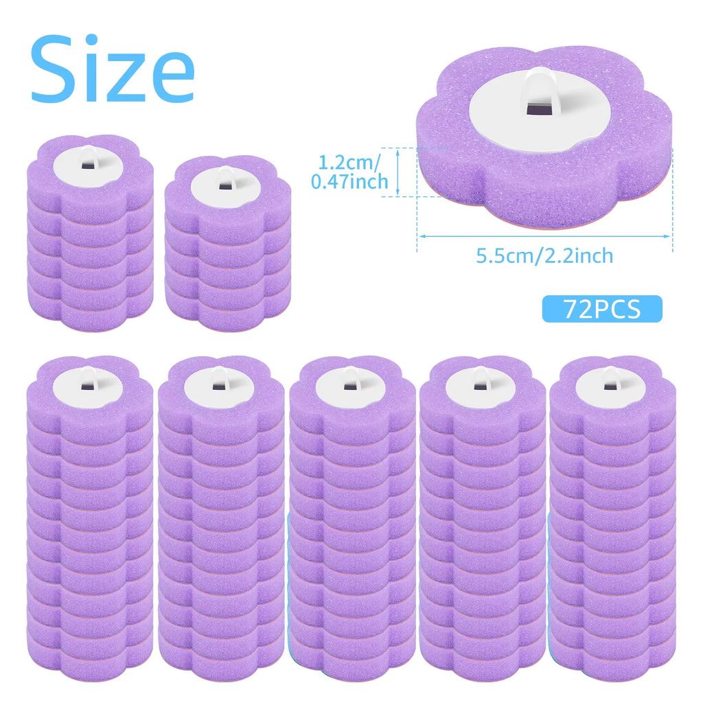 Disposable Toilet Brush Cleaner WC Replacement Sponge Pad Toilet Cleaning Brush Refills Bathroom Cleaning Accessories