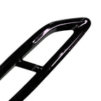2PCS Gloss Black Exhaust Tail Pipe Cover for VW Tiguan MK2 R Line Facelift 2020-2024 Rear Bumper Muffler Trim Accessory
