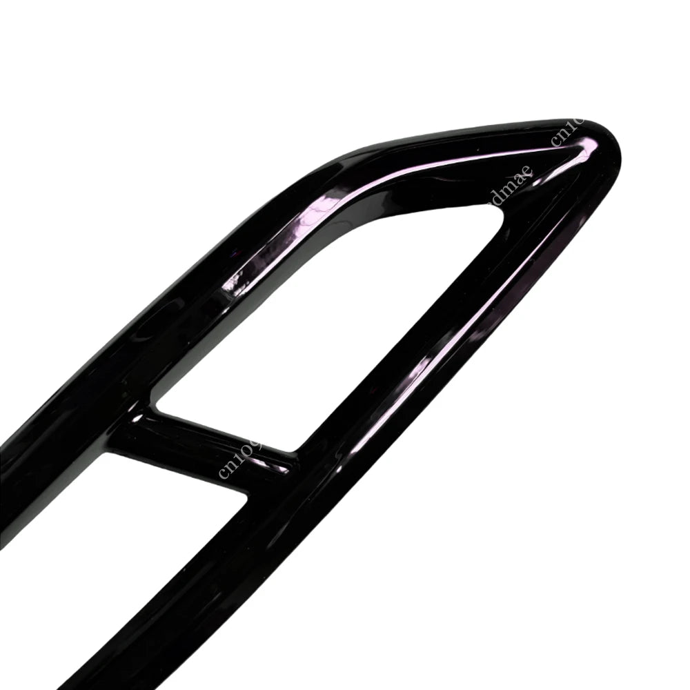 2PCS Gloss Black Exhaust Tail Pipe Cover for VW Tiguan MK2 R Line Facelift 2020-2024 Rear Bumper Muffler Trim Accessory