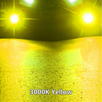 H7 Laser Lens H11 Led Fog Light Bulb H11 Led Fog Lamp H8 H16 9005 HB3 9006 HB4 CSP Blue 6000K 3000K Turbo Fog Light For Car 12V
