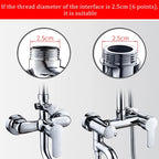 20/30/40/50cm Shower Extension Pipe G3/4 Round Bathroom Shower arm Stainless Steel Round Shower Extension Pipe Extension Pipe