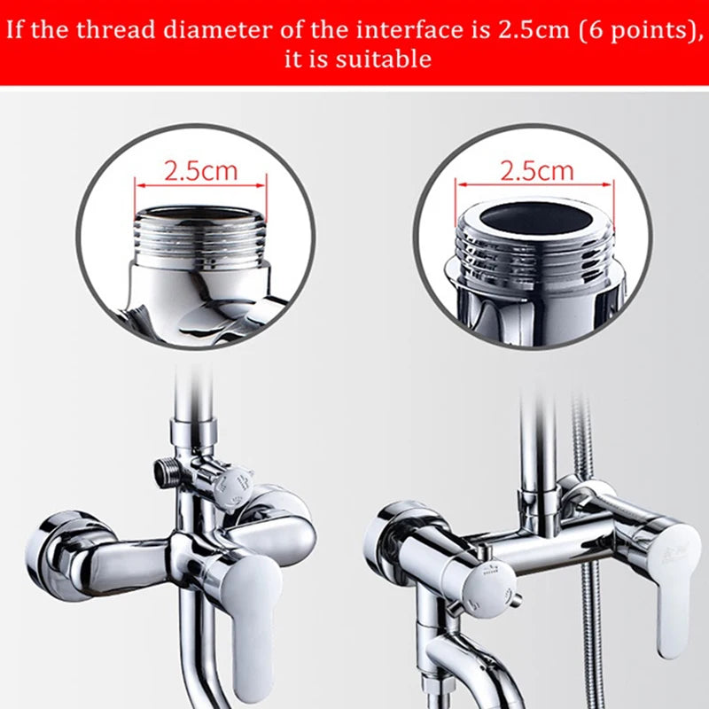 20/30/40/50cm Shower Extension Pipe G3/4 Round Bathroom Shower arm Stainless Steel Round Shower Extension Pipe Extension Pipe