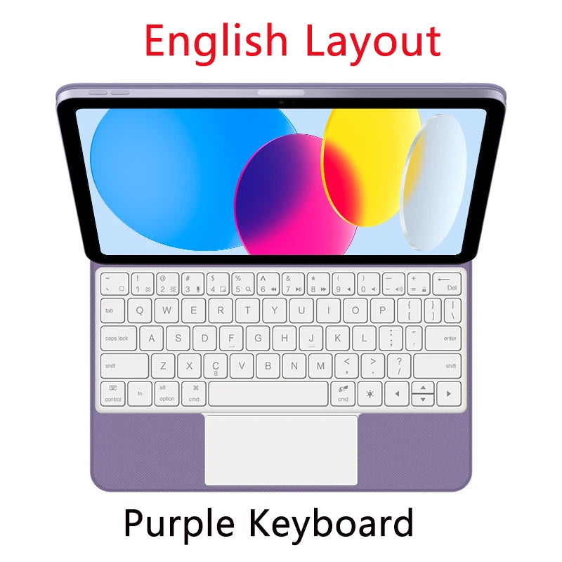 Magic TouchPad Keyboard for iPad (A16) 2025 11" Case iPad A16 11th 10th Generation A3354 A3355 A3356 A2696 Smart Cover Backlit