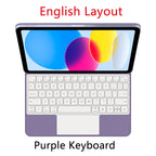 Magic TouchPad Keyboard for iPad (A16) 2025 11" Case iPad A16 11th 10th Generation A3354 A3355 A3356 A2696 Smart Cover Backlit