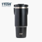 Tyeso 900ml Stainless Steel Insulated Travel Mug Tumbler with Lid, Black