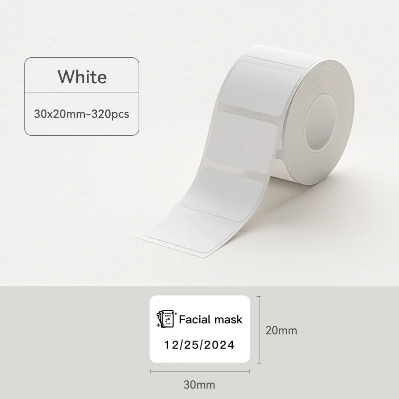 NIIMBOT B21/B1/B3S White Thermal Label Sticker Paper Printable 20-50mm