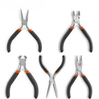 5 Pcs 4.5inch Needle-Nosed Pliers Oblique Wire Pliers Flat Nose Manual DIY Jewelry Mini Pliers Hand Tools
