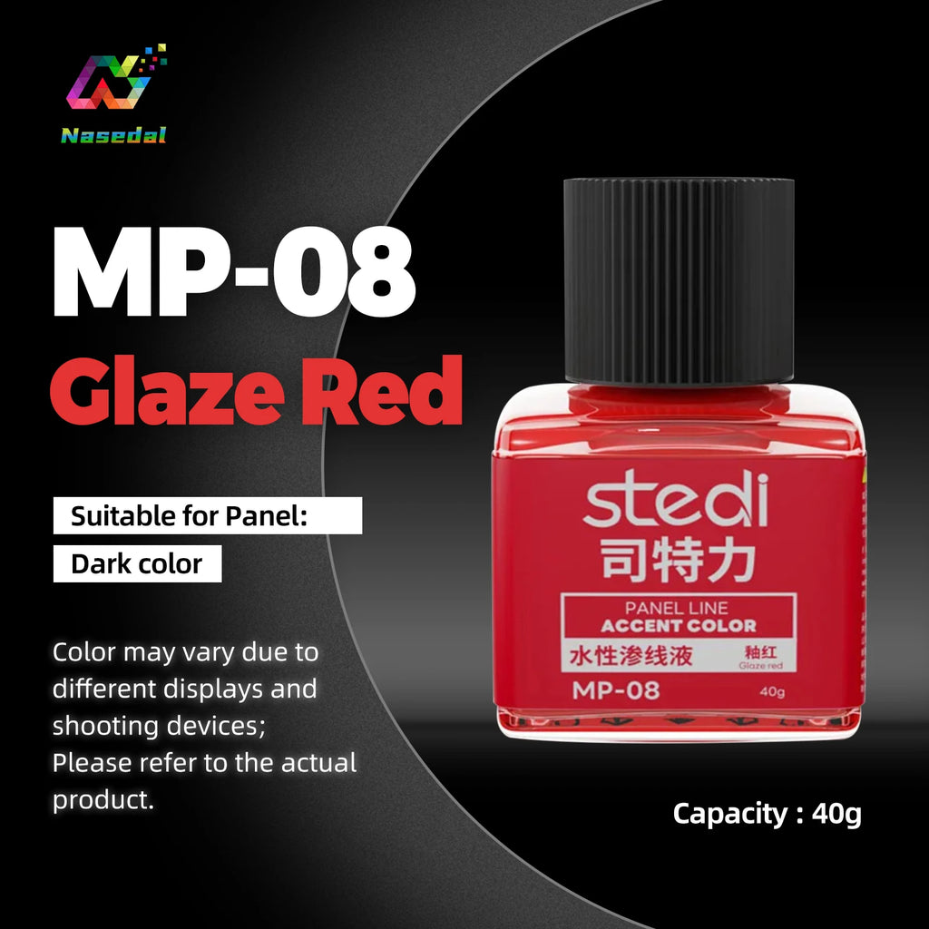 Stedi MP-10~MP-13 40g Weathering Acrylic Paint for Gundam Military Models Hobby Panel Line Painting Tools DIY Crafting Supplies