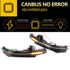 Dynamic Blinker Turn Signal Light Side Mirror Indicator LED Flashing Light for Audi Q5 SQ5 FY 2018-23, Q7 SQ7 4M 2016-2023