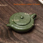 170ml Antique Yixing Purple Clay Teapot Raw Ore Green Mud Filter Tea Infuser Handmade Beauty Tea Pot Chinese Zisha Teaware
