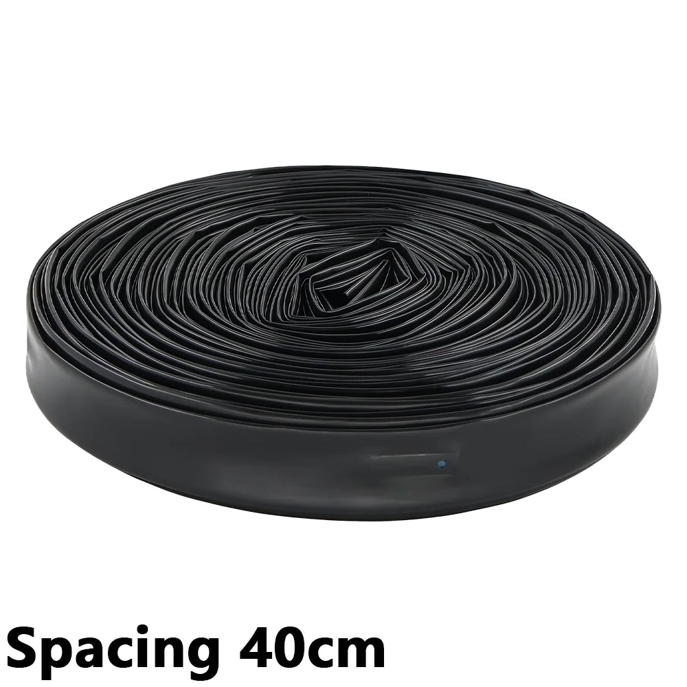 50/100m Drip Tape 16mm PE Tubing Spacing 10-40cm for Garden Greenhouse Watering Farm Agricultural Irrigation Soaker Hose Dripper