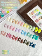 MORDDA Solid Gel Nail Polish Set 18 Colors, Soak Off UV/LED Semi Permanent Gel
