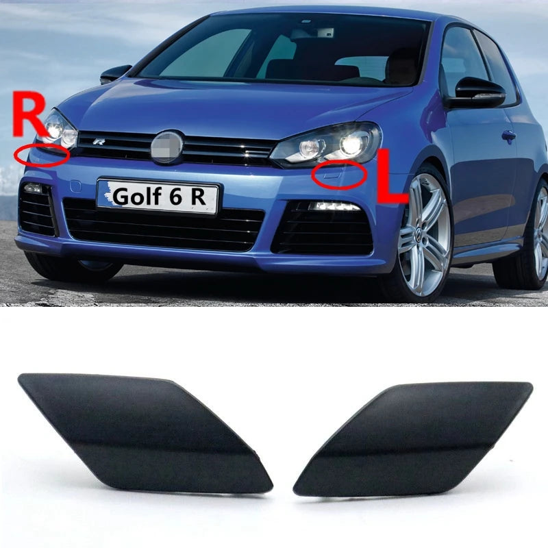 Car Front Bumper Headlight Washer Nozzle Cover Cap For VW Golf 6 R MK6 2009-2013 5K0955110G