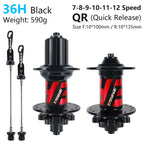 TANKE-MTB Hub Sealed Bearing,for Bicycle 8,9,10,11,12 Speed Mountain Bike Disc Brake,32 Holes,36 Holes,6 NBK Cubo,Aluminum Alloy
