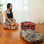 Round Floor Cushion Pillow Thickened Tatami Yoga Mat for Meditation Machine Washable Seat Cushion Office Sleeping Mat