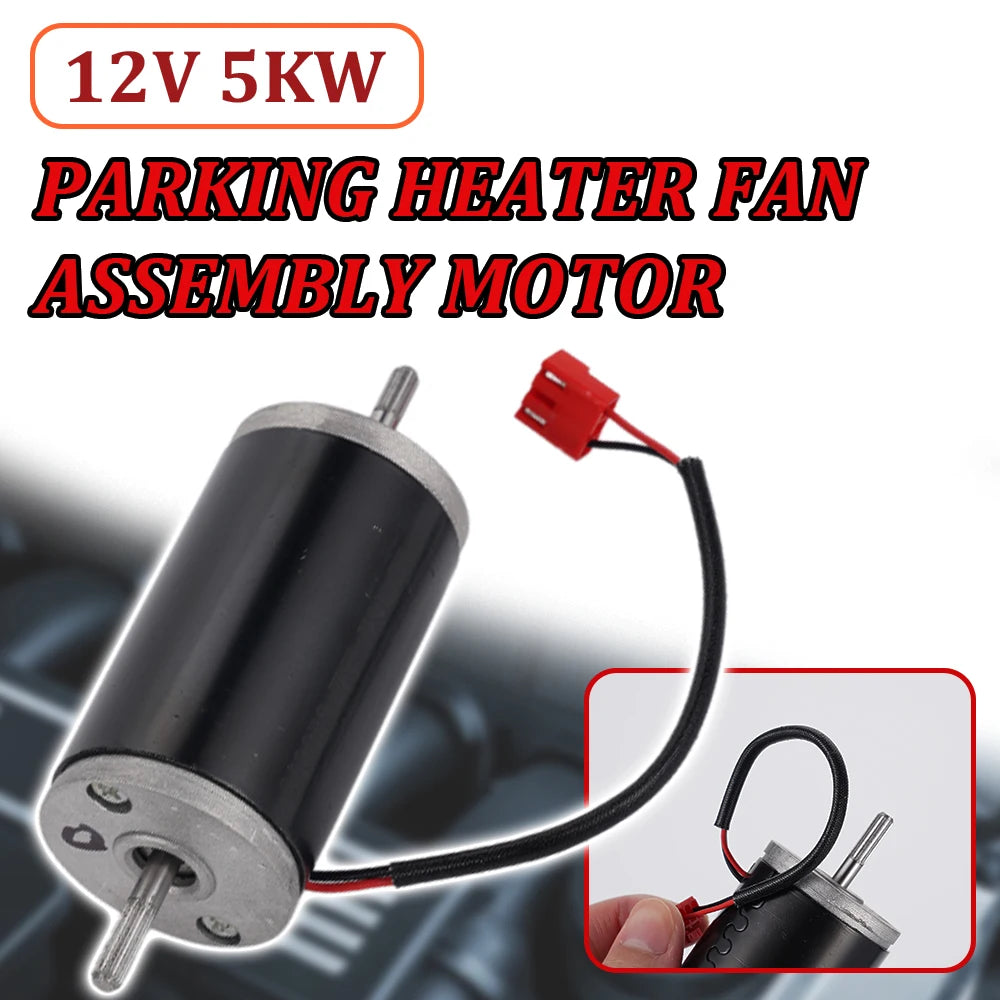 12V 5Kw Motor Red Plug Parking Heater Fan Assembly Motor Is Suitable for Car Heater Accessories