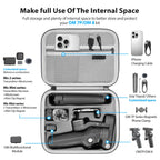 Storage Bag for DJI Osmo Mobile 7P/8 Gimbal Stabilizer Hard Case Travel Portable PU Shoulder Bag Camera Accessories