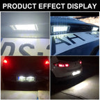 2PCS For Renault Megane 2 Clio Laguna 2 Megane 3 Twingo Master Vel Satis Opel Movano Car LED White Number License Plate Light
