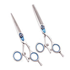 Professional Hairdressing Scissors 5.5" 6" Purple Dragon JP 440C Swivel Thumb Hair Cutting Scissors Barber Thinning Shears Z9019