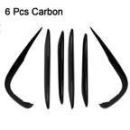 Car Front Bumper Splitter Spoiler For Mercedes Benz E Class W213 2016-2020 Spoiler Fog Light Trim AMG Wind Knife Car Accessories