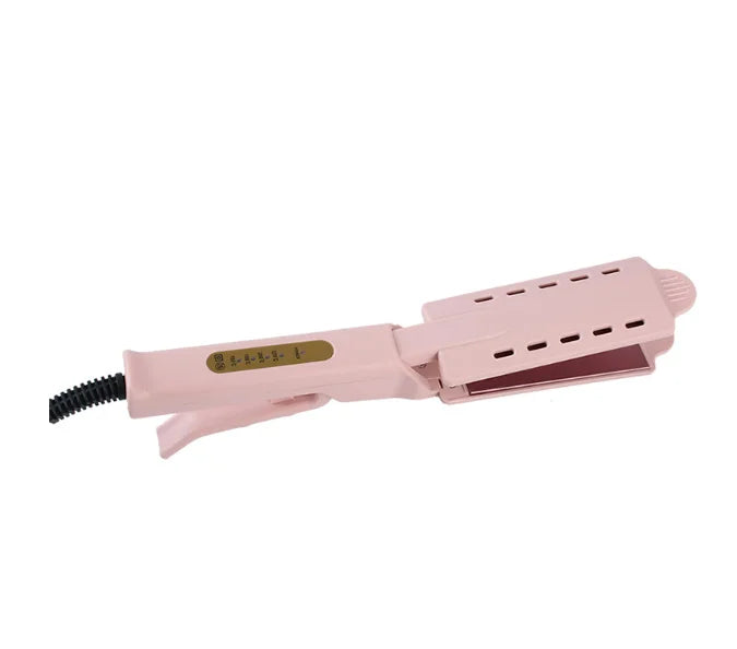 Pink Hair Straightener Four-gear Temperature Adjustment Ceramic Tourmaline Ionic Flat Iron Hair Straightener Women Widen Panel