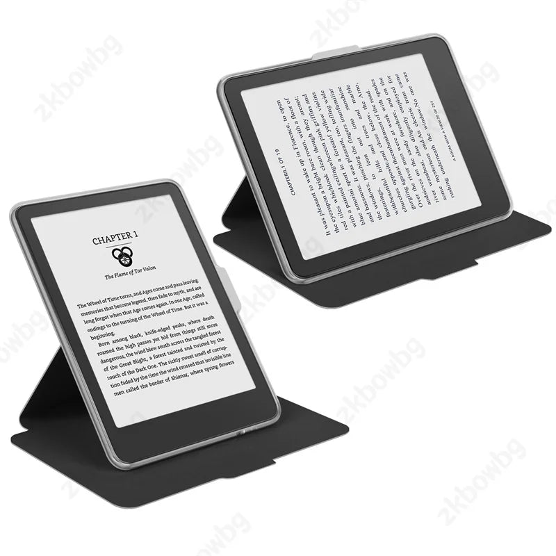 Transparent Acrylic Back Case For Kobo Clara BW N365 Clara Colour 2024 N367 2E 6'' N506 Ebook Magnetic Separation Rotating Cover