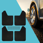 4Pieces Mudflaps Flaps Universal Exterior Parts Black Front and Rear Mudguard Mudflaps for Pickup SUV Car Truck