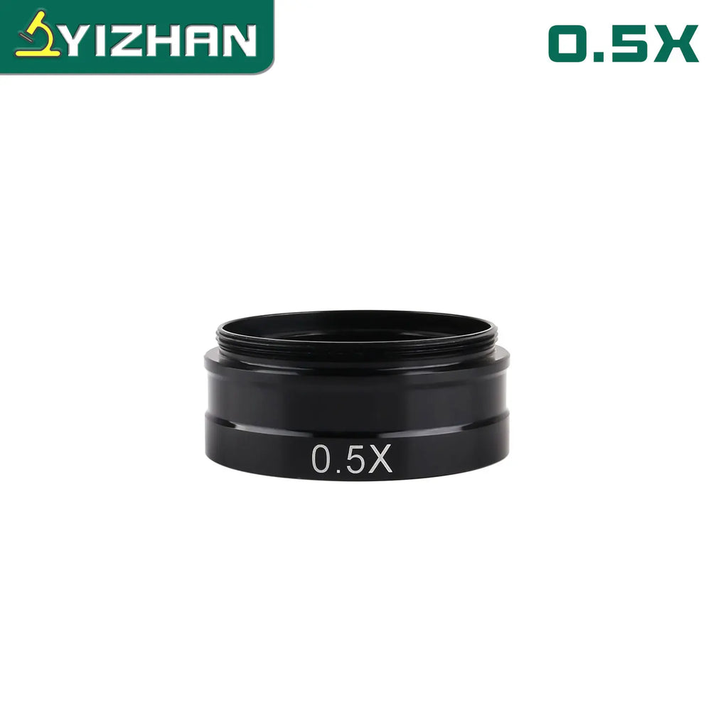 YIZHAN Adjustable Zoom C-Mount Lens Magnification 130X 180X 360X Lab 0.3X 0.5X 0.75X 2X Objective For Industry Microscope Camera