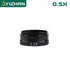 YIZHAN Adjustable Zoom C-Mount Lens Magnification 130X 180X 360X Lab 0.3X 0.5X 0.75X 2X Objective For Industry Microscope Camera