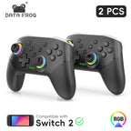DATA FROG 2 Pack Wireless Pro Controller Gamepad for TV Console Box PC Android iOS Gaming Support HD Vibrate Ergonomic Grip