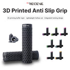 RECEVE Folding Bike Lock-On Handlebar Grips with Aluminum End Caps, 3D Printed