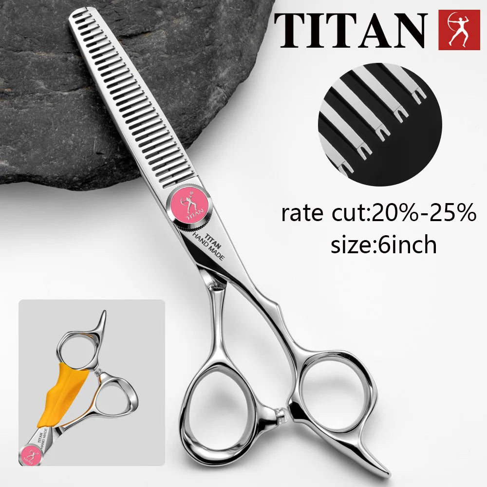 Titan Professional Hair Scissors Thinning  Cutting Barber  Hair Shears Scissor  Hairdressing Scissors 5.5/6.0/6.5/7.0inch 440C