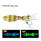 Big Game Luminous UV TPR Octopus Squid Sea Saltwater With High End Hook Jigging Fishing Lures Bait Buy Squid VIBE Lure Trex