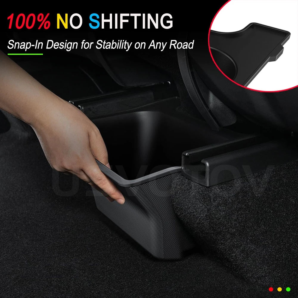 For Tesla Model Y Juniper Accessories Rear Seat Center Console Organizer Backseat Storage Box Bins for Tesla Model Y 2025 2026