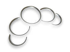 1 Set Matt Chrome Dashboard Dial Gauge Rings Bezel Trim for Porsche 911 996 S Turbo Targa