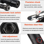 Extended Shaft Air Die Grinder Air Grinding Mill Engraving Tool 1/4" Lengthening Air Carving Grinding Machine for Metal Working