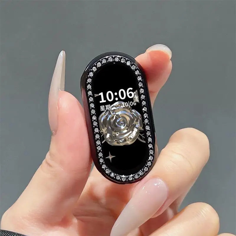 For Xiaomi Mi Band 10 9 8 Case Half Cover Diamond Anti Scratch Protective Shell for MiBand10 9 8