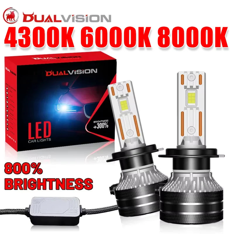 K5C H4 LED Headlights Canbus H7 H1 H11 H8 9005 HB3 9006 HB4 9012 HIR2 880 881 H27 9007 9008 H13 CSP Car Lights 4300K 6000K 8000K