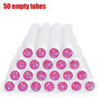 100Pcs Disposable Eyelash Brushes Reusable Eyelashes Brush Tube Mascara Wands Tubes Dust-proof Lash Spoolies Storage Makeup Tool