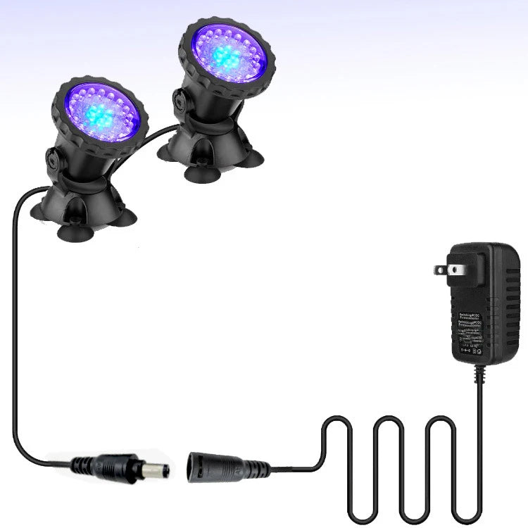 IP68 Waterproof Underwater LED Lights 12V RGB Multicolour Aquarium Light Garden Fountain Pond Fish Tank Swimming Pool Spot Lamp