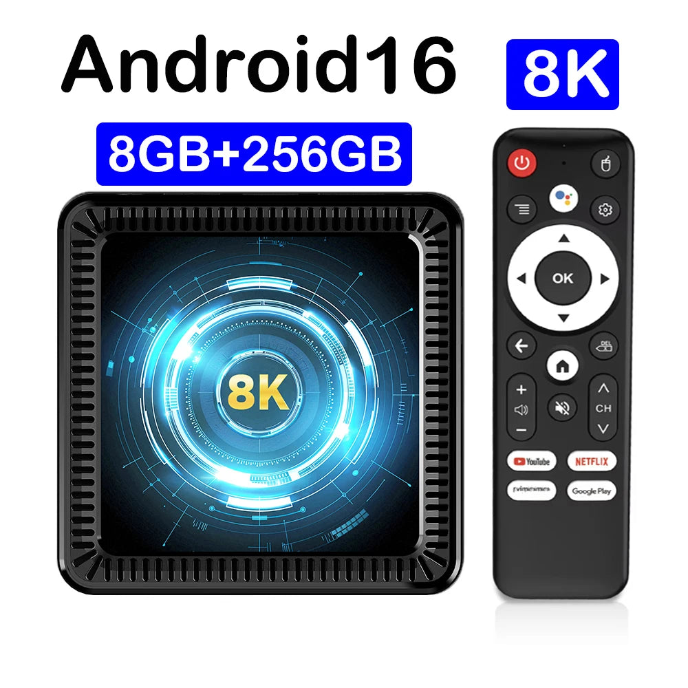 Q19 Smart TV Box Android 16 Allwinner H618 8GB 128GB 256GB Media Player Google Assistant BT6.0 Wifi 5G 8K Very Fast Set Top Box