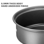 BISINNA Camping Cookware Portable Cooking Frying Pan Steamer Set Ultralight Aluminum For Outdoor Backpacking Hike Picnic Travel