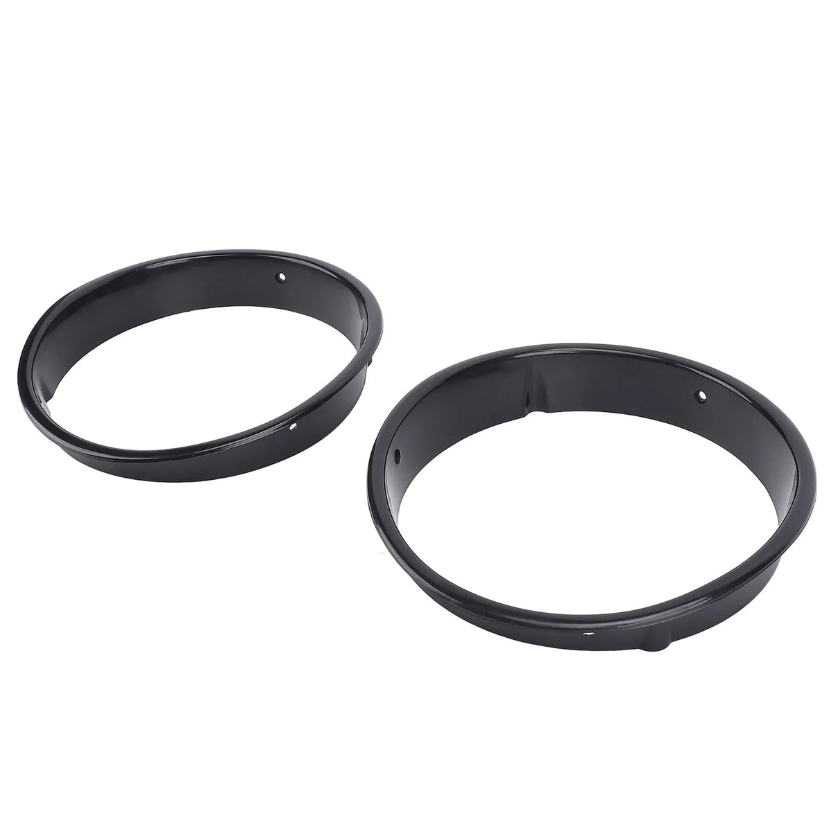 2PCS Car Headlight Bezel Cover Scratch Resistant Decorative Black Headlamp Trim Rings ABS for Jeep Wrangler TJ 1997 to 2006