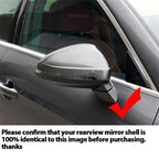 Rearview Mirror Caps Cover Pair Black/Carbon Style for Audi A4 B9 A5 S5 RS5 Side Assist